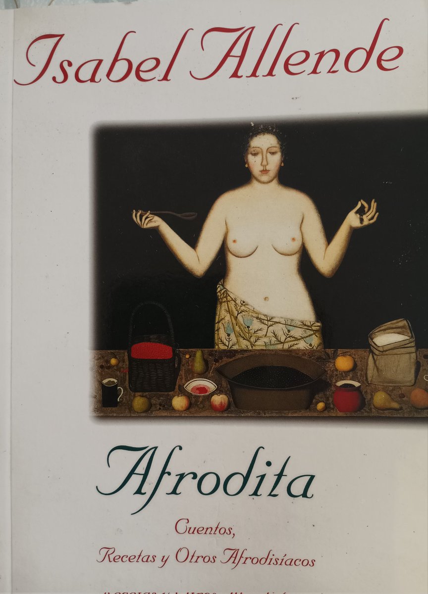 100vinagretes's tweet image. Un dels millors llibres que van més enllà de la cuina. 
Us el recomano moltíssim! 
Gràcies i bones tardes!
#Isabelallende #afrodita