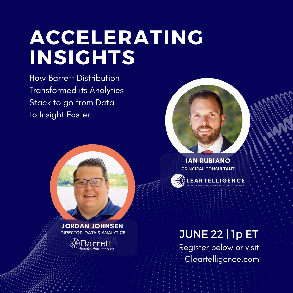 Tune in Thursday to hear about how <a href="/BarrettDC/">Barrett Distribution</a> modernized its #data stack and, with <a href="/Cleartelligence/">Cleartelligence</a>'s help, implemented cloud #analytics solutions to better utilize insights &amp; improve client outcomes. <a href="/getdbt/">dbt</a> <a href="/tableau/">Tableau</a> <a href="/fivetran/">Fivetran</a> <a href="/SnowflakeDB/">SnowflakeDB</a>

Register here: cleartelligence-100.my.webex.com/weblink/regist…