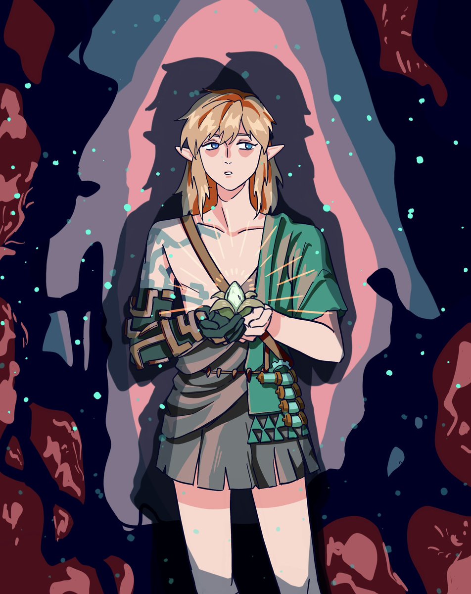 リンク(ゼルダの伝説) 「brightbloom #TearsOfTheKingdom   explori」|fai @ drawing poopingのイラスト