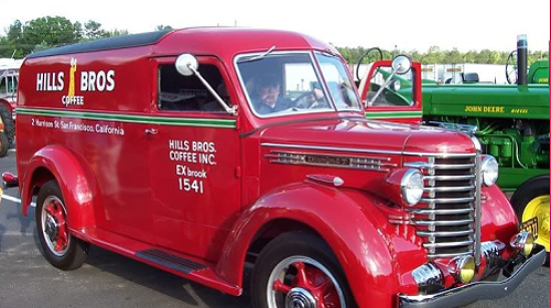 Streamliners: 1930s Hills Brothers Coffee truck.