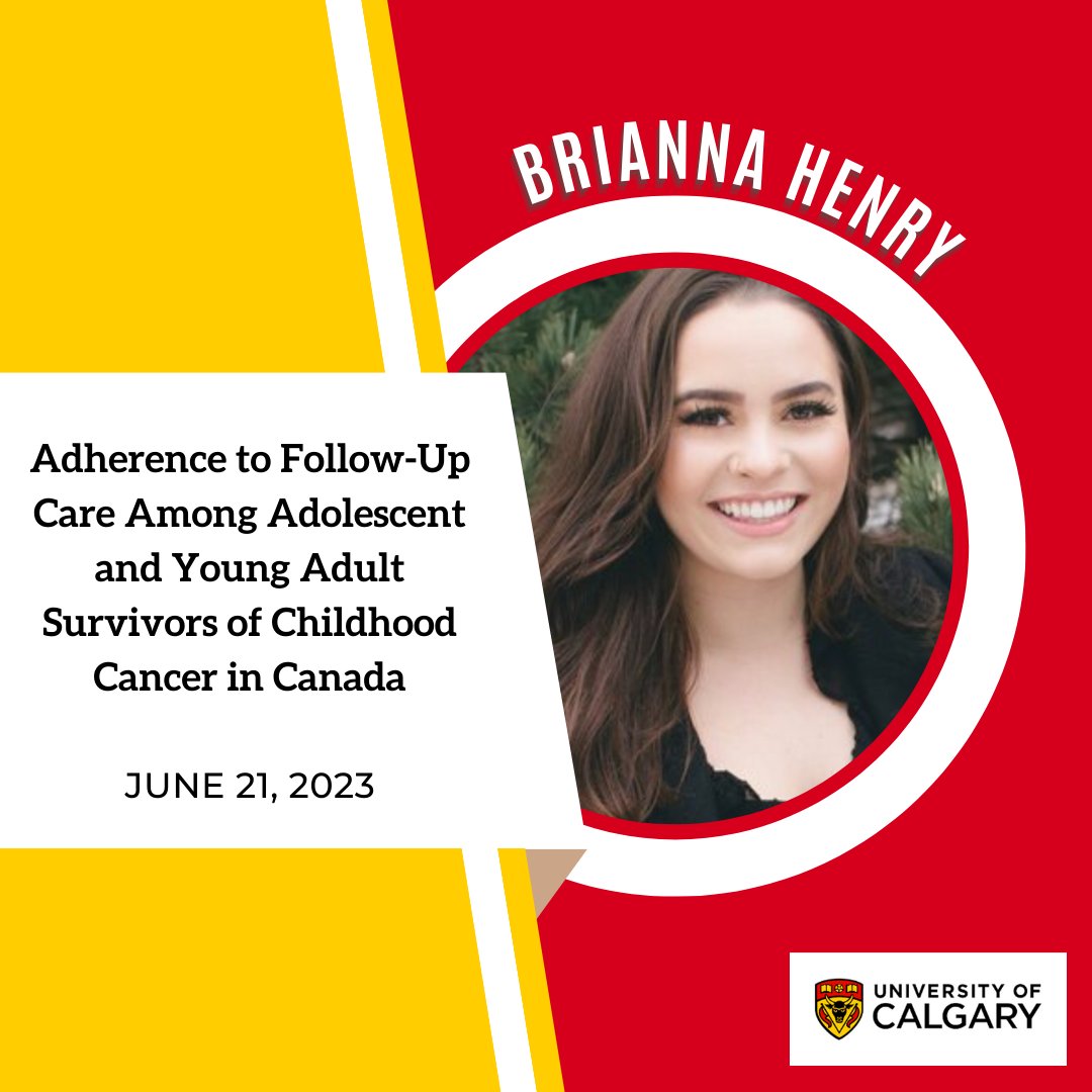 UCalgary Psychosocial Oncology (@ucalgarypsyonc) on Twitter photo Brianna Henry (<a href="/BriannaHenry_/">Brianna Henry</a>) will be presenting:
"Adherence to Follow-Up Care Among Adolescent and Young Adult Survivors of Childhood Cancer in Canada"
<a href="/CARE4Kids_YYC/">Psychosocial Care4Kids</a> <a href="/UCalgaryMed/">UCalgaryMedicine</a> <a href="/SchulteFiona/">Fiona Schulte, PhD</a> <a href="/CAPO_ACOP/">CAPO</a> #CAPO2023 Brianna Henry (<a href="/BriannaHenry_/">Brianna Henry</a>) will be presenting:
"Adherence to Follow-Up Care Among Adolescent and Young Adult Survivors of Childhood Cancer in Canada"
<a href="/CARE4Kids_YYC/">Psychosocial Care4Kids</a> <a href="/UCalgaryMed/">UCalgaryMedicine</a> <a href="/SchulteFiona/">Fiona Schulte, PhD</a> <a href="/CAPO_ACOP/">CAPO</a> #CAPO2023