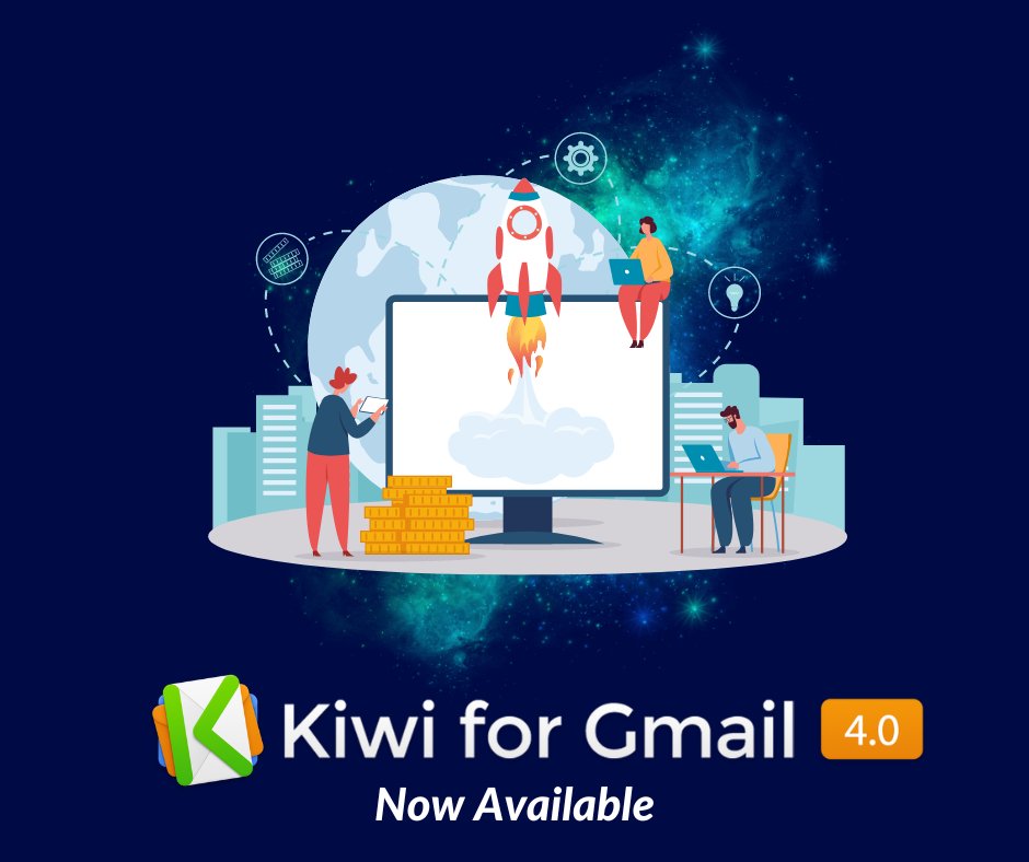 Kiwi for Gmail 4.0  Launch is Live! 🚀🥝

Users on V3.6.1 or higher should see an in-app update banner soon.

For users who previously downloaded from the Mac App Store, there are additional steps you'll need to take. 

Visit the link for more info! ⬇️
ow.ly/CTH750OSXU4