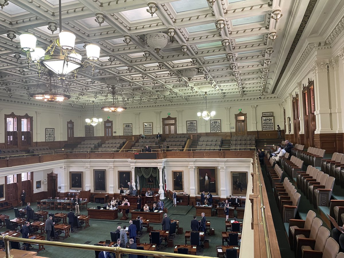hannahdnorton's tweet photo. The Texas Senate is gaveling in for the day. A group of senators is expected to present the proposed rules for the impeachment trial of @KenPaxtonTX to the full body today.

Senators can then debate and/or vote on the rules. #txlege @impactnews https://t.co/VPlIXPsuVB