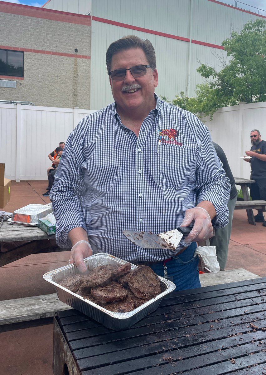 AGNortheast's tweet photo. We were fortunate to have @TenderBisonGuy  join us today, offering our employees samples of their bison meat products. I can confidently say that they were absolutely delicious! Thank you to the TenderBison team for coming all the way from N.D. to share their products with us! https://t.co/eqw1hrl0F9