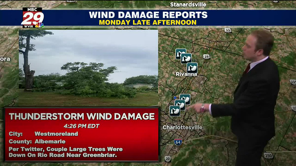 Severe weather recap and looking ahead to the next widespread rainfall: nbc29.com/weather/ #SevereWeather #Wind #NBC29 #VAwx