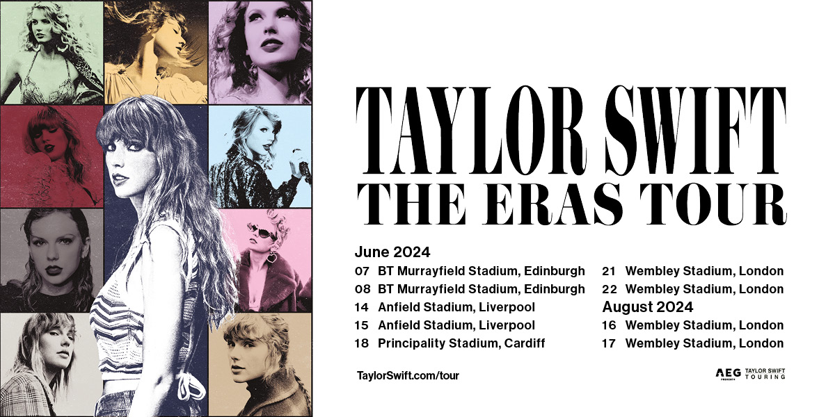 .<a href="/taylorswift13/">Taylor Swift</a> | The Eras Tour is coming to the UK in June and August 2024. Register NOW for your opportunity to access the ticket on-sale at taylorswift.com/tour/
#UKTSTheErasTour