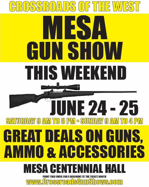 PhoenixGunCo's tweet image. Come see us this weekend at the Crossroads of the West Gun Show in Mesa, AZ at the Centennial Hall!