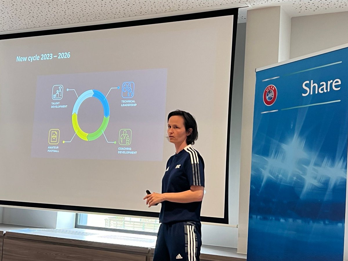 Big pleasure to represent <a href="/FIFAcom/">FIFA</a> at the <a href="/UEFA/">UEFA</a> Share Workshop in Belgium. Thanks to UEFA and the team for the invitation and the TD's for the great exchange.  #fifaregionaltechnicalconsultant