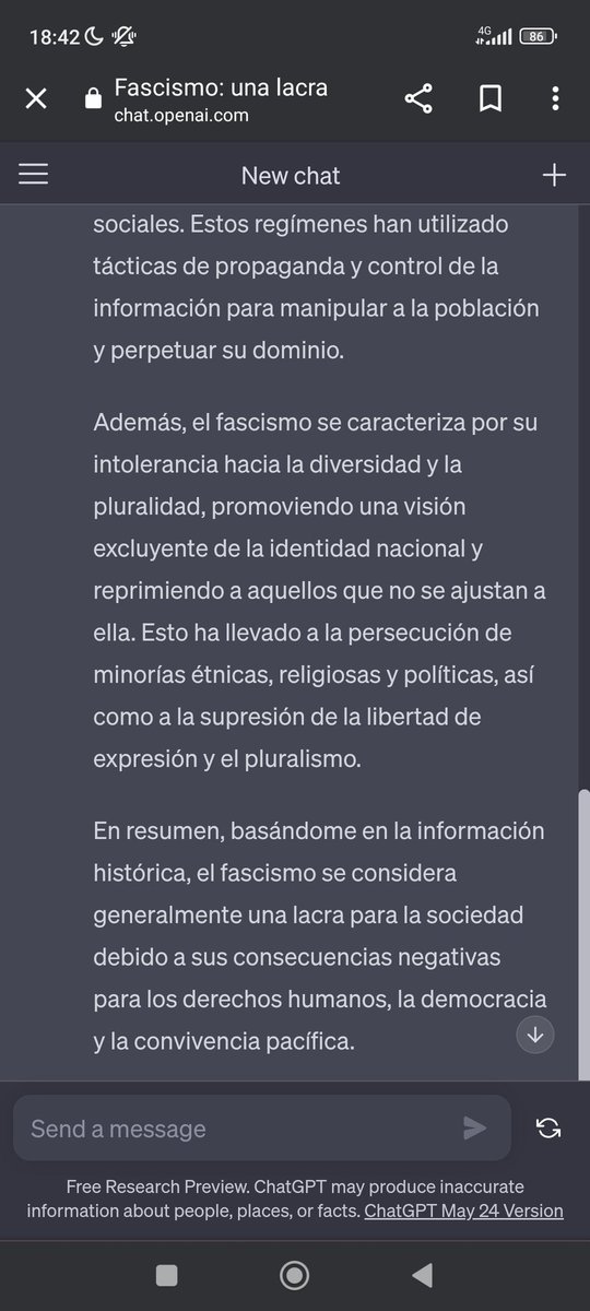 LikeAlba's tweet photo. Incluso una IA tiene más criterio que tú https://t.co/zm1aAa8LRQ