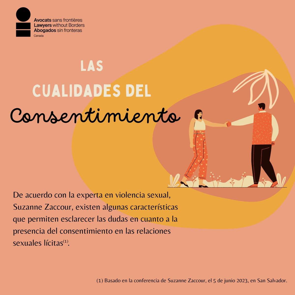ASFC_CA's tweet image. En caso de duda, la respuesta es NO, tal como  @SZaccour expuso recientemente en sus capacitaciones sobre #consentimiento en #ElSalvador. 🙅‍♀️

¿Qué otras cualidades deberían tener el #consentimiento?

#SinSiEsNo #NoEsNo
