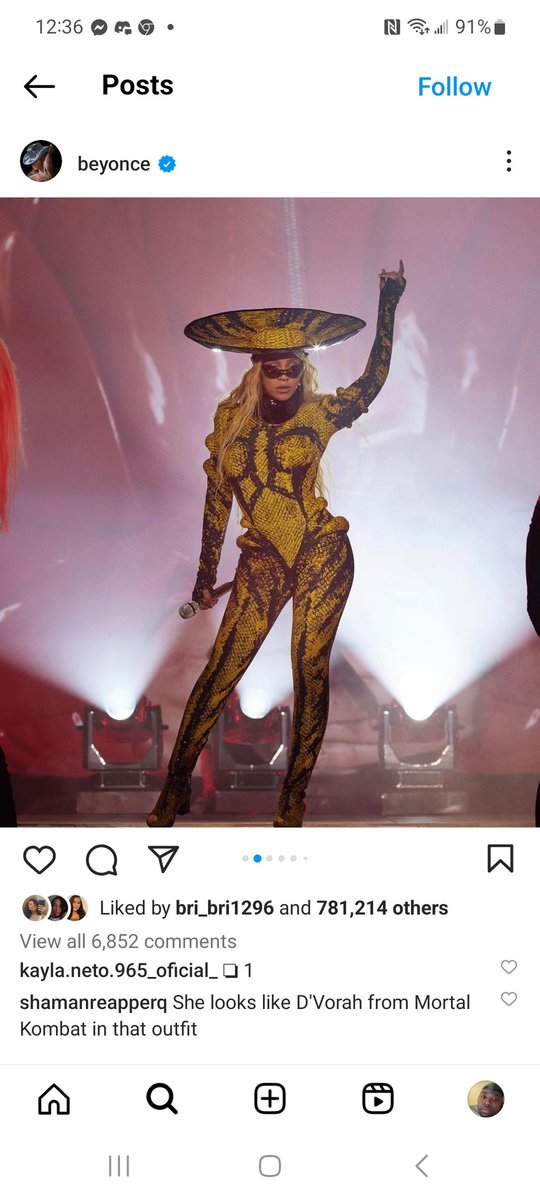 HieiDaHellSpawn's tweet photo. Now is it me or does Beyonce look like D'vorah from Mortal kombat in her new outfit?
#Beyonce #RenaissanceWorldTour #MortalKombat1 #MortalKombat #NetherealmStudios https://t.co/epvqPIZFnp