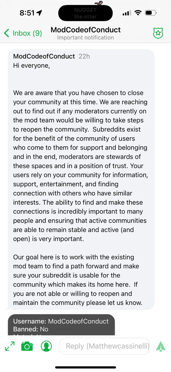 Reddit is threatening to remove me and the other moderators of r/shortcuts unless we reopen the community, half of which are the original team at Workflow.