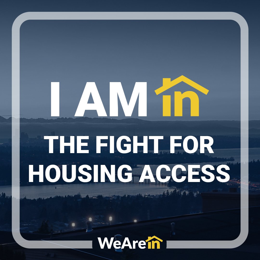 WeAreInKingCo's tweet photo. We believe, ultimately, homelessness and housing are inextricably linked, and there is no end to homelessness without more affordable, permanent housing. 

Will you join us? RT this badge to show your commitment to advocate for #affordablehousing. https://t.co/mhAFwxXt8C