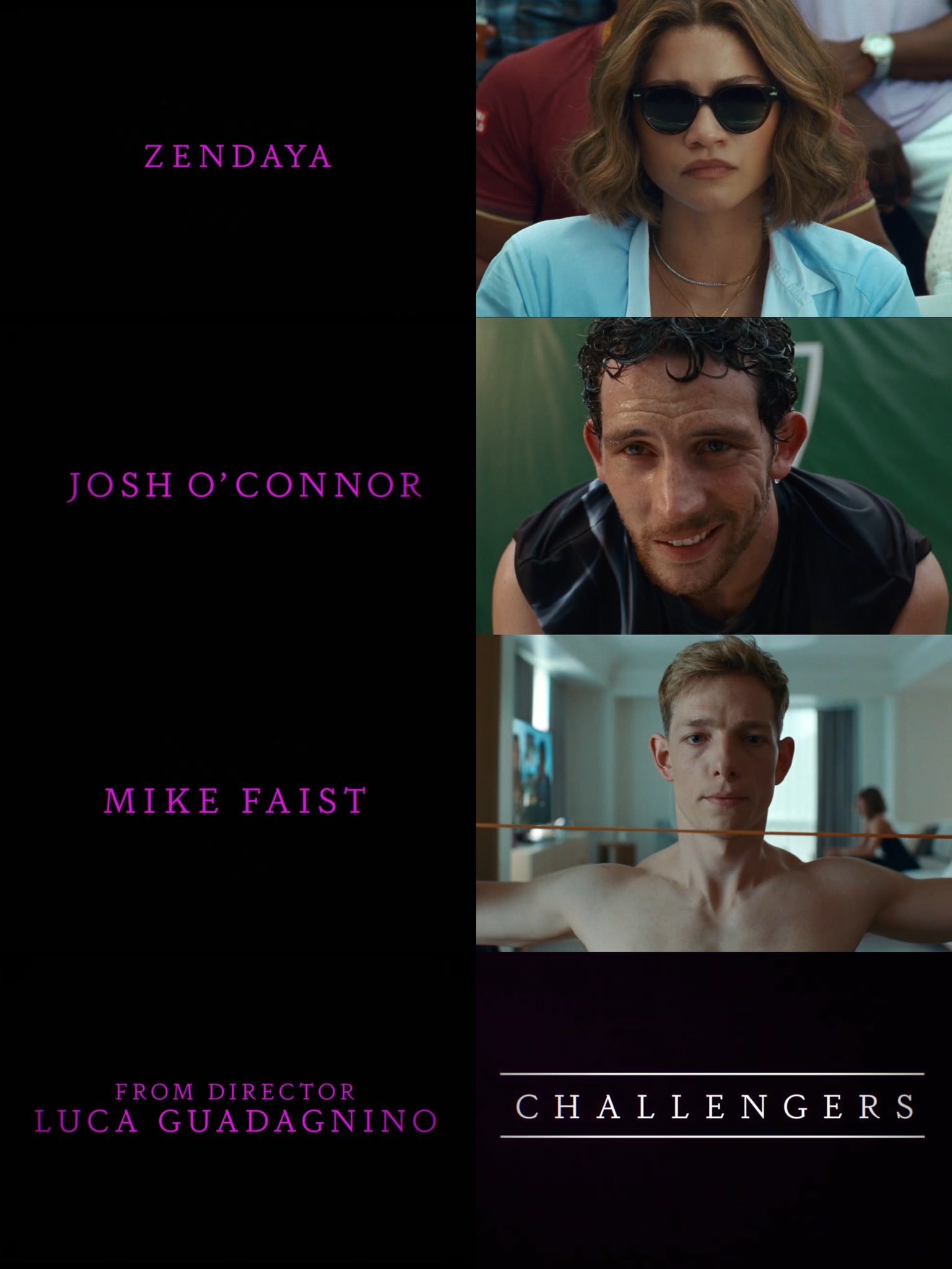 Film updates on twitter luca guadagnino s challengers https t co