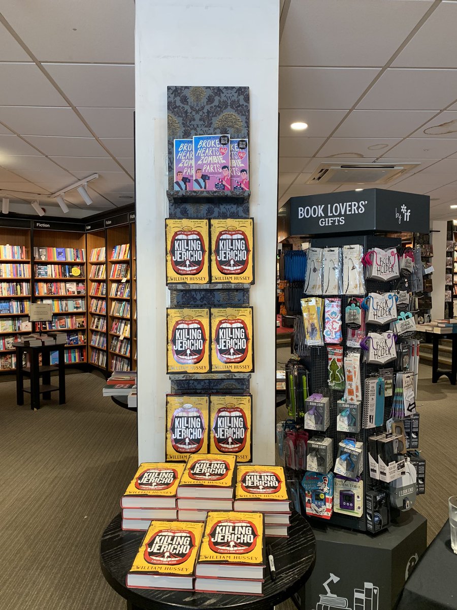 Thanks so much to the lovely booksellers at Waterstones Chelmsford for having me in today. Lots of signed copies of KILLING JERICHO and BROKEN HEARTS AND ZOMBIE PARTS now available at the shop!
