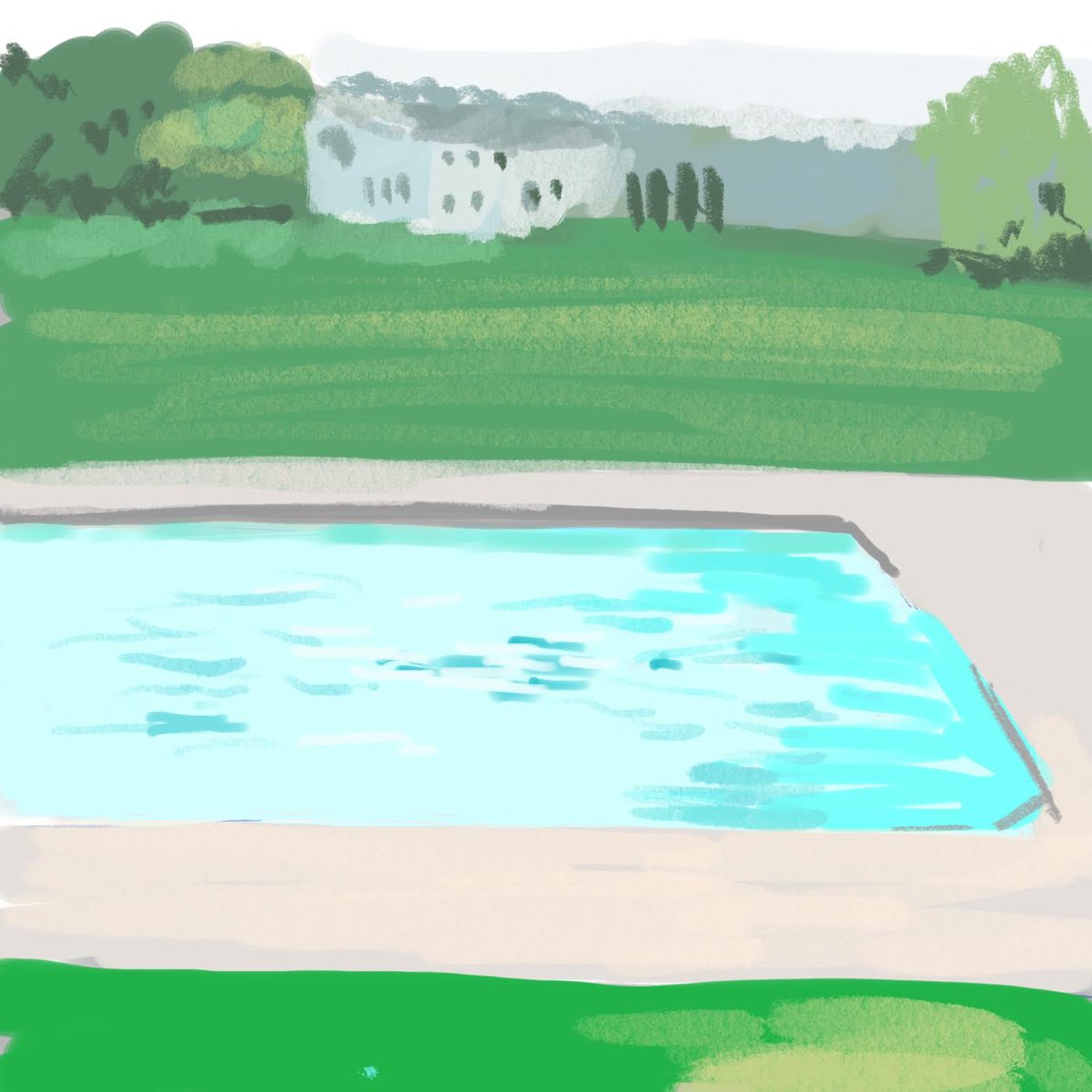 Another summer of swim lessons = another summer of color studies!