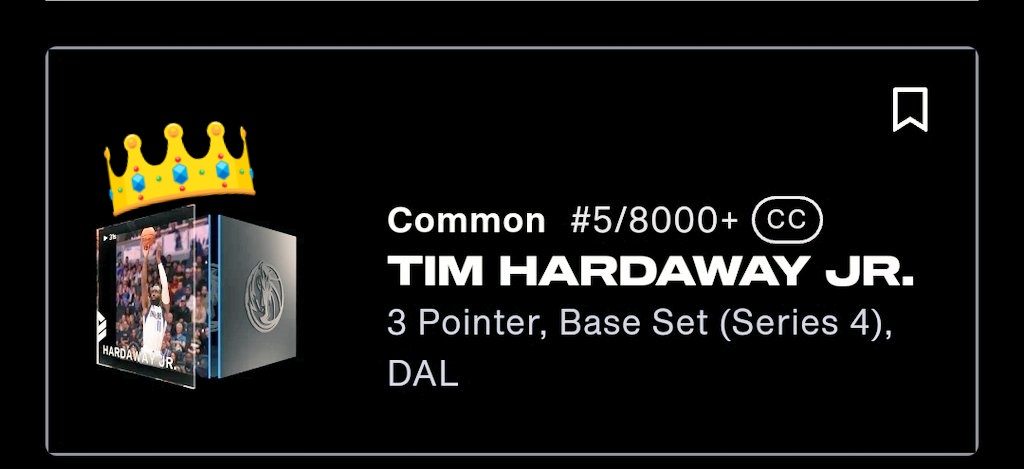 #NbaTopShot giveaway Tim Hardaway jr. serial #5/8000

Just:

Follow me
RT and like ♥️

Ends next friday, winner picked via twitterpicker

Peace and balance to your life wishes Shaman 🖖 #NBATopShotThis