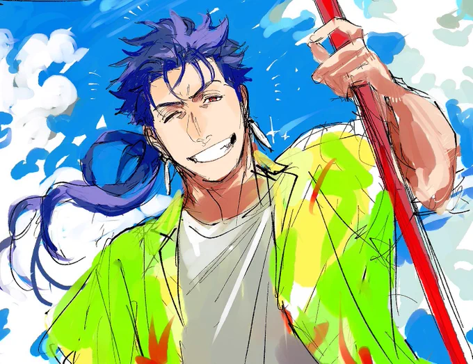 寝ながら描いてたおめでとう
