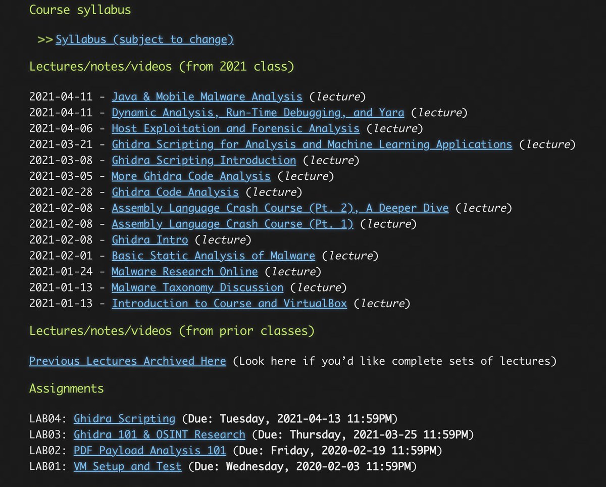 0xAsm0d3us's tweet image. Free Malware Analysis Course, covers malware concepts, malware analysis, and black-box reverse engineering techniques

class.malware.re

#cybersecurity #malware