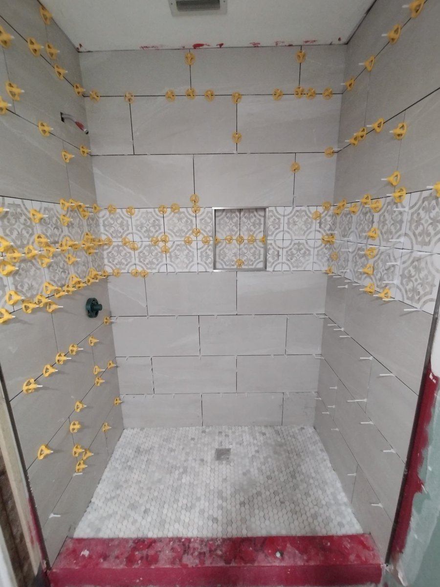 trapstar_mafia's tweet photo. Does your bathroom need some updating!! #HomeImprovement  #homerenovation  #teamproline  #bathroomremodel #showerbuild https://t.co/rWpnX3audU
