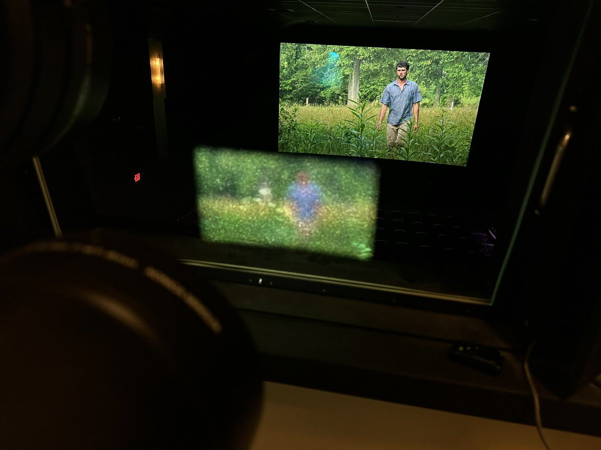 Our new doc series Roots So Deep (you can see the devil down there) is about to start the 1st of 4 screenings here in Chattanooga.  Tuning up the projection - here’s a shot of Sequatchie Cove Farm - featured in episode 3, along with Bill and Kelsey Keener.