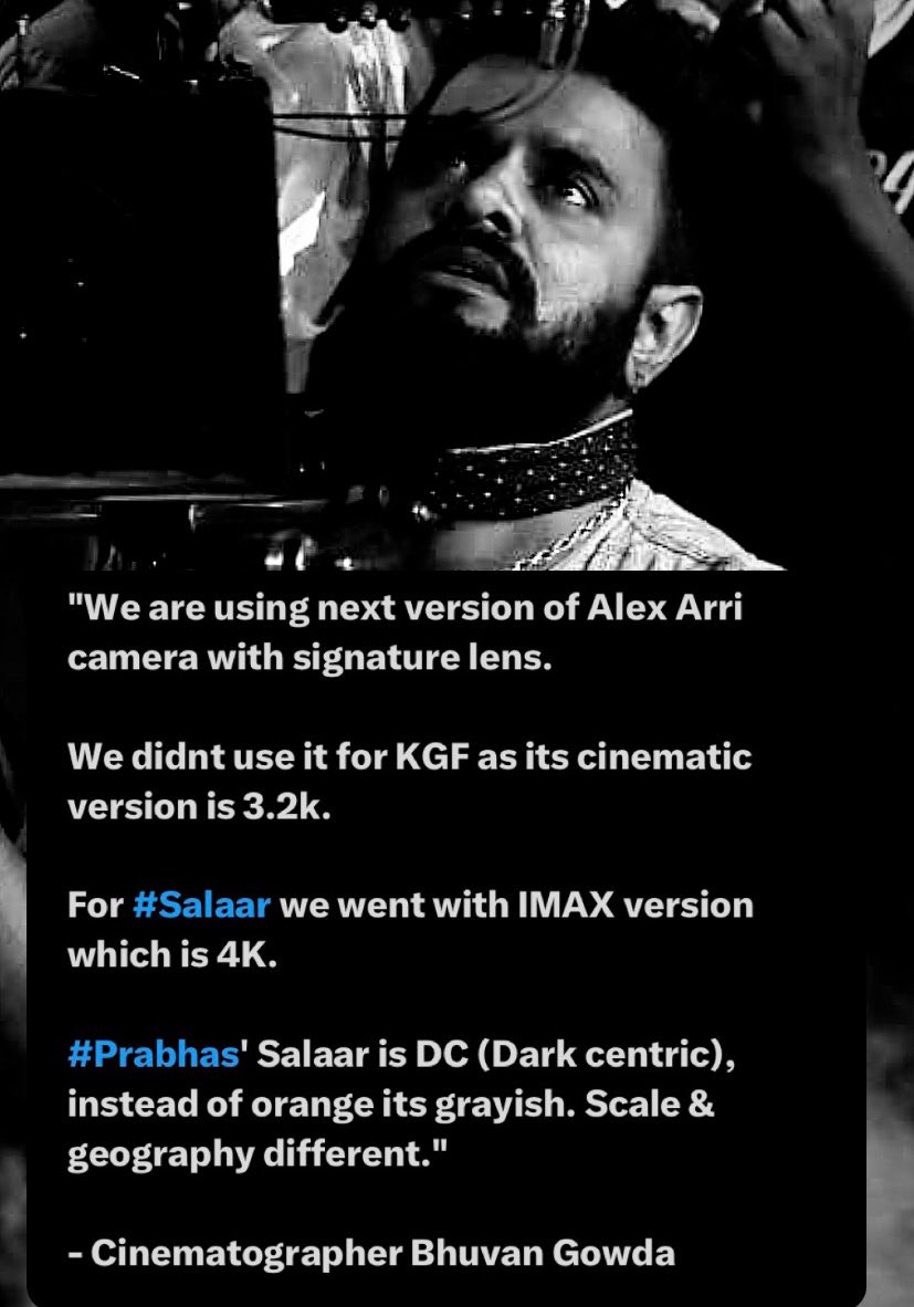 Bhuvan Gowda About #Salaar - Shot On #Imax Camera

#SalaarTheSaga #Prabhas𓃵 #PrashanthNeel