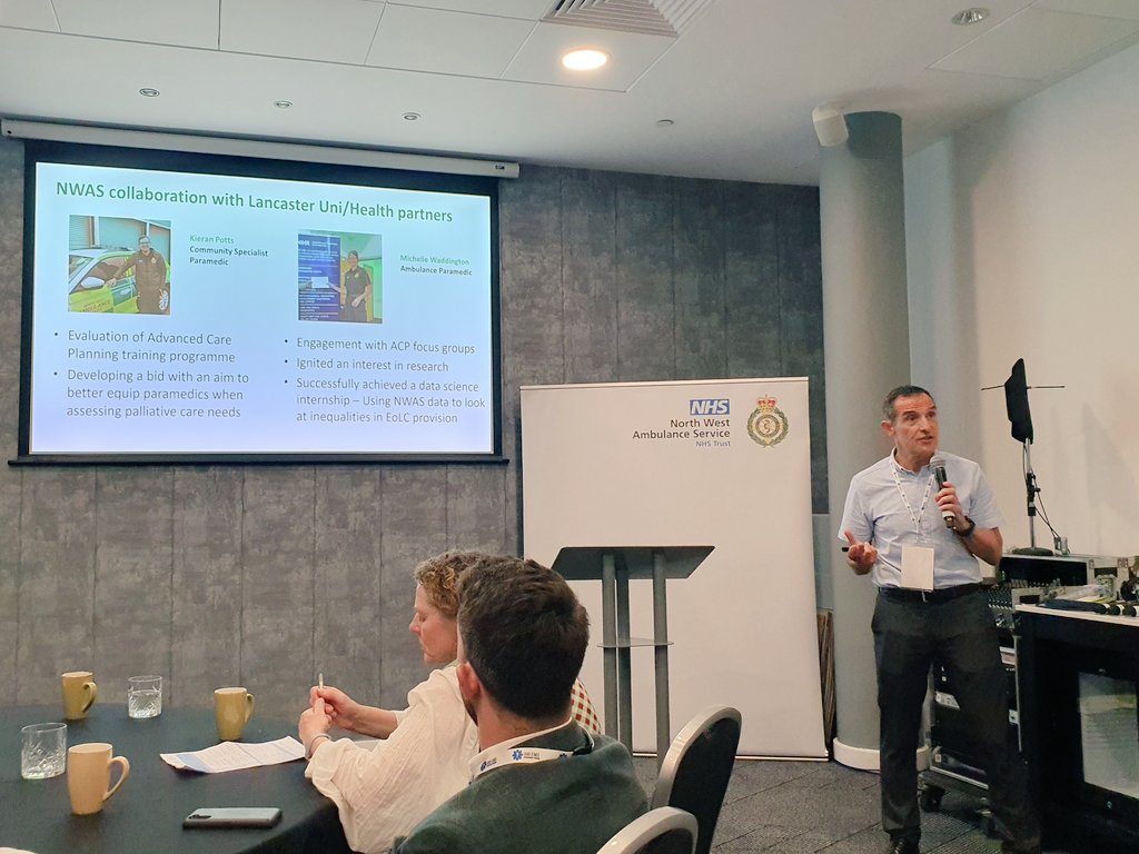 A @NWAmbulance research collaboration that I'm super proud of!

Thanks @NancyPreston16 @mddyfrnch @paramatt71 for presenting the #PEoLC workshop @999EMSRF Annual Conference #999EMSRF2023

Acknowledgements abound @NWAmb_Kieran @waddyshelle for their outstanding contributions