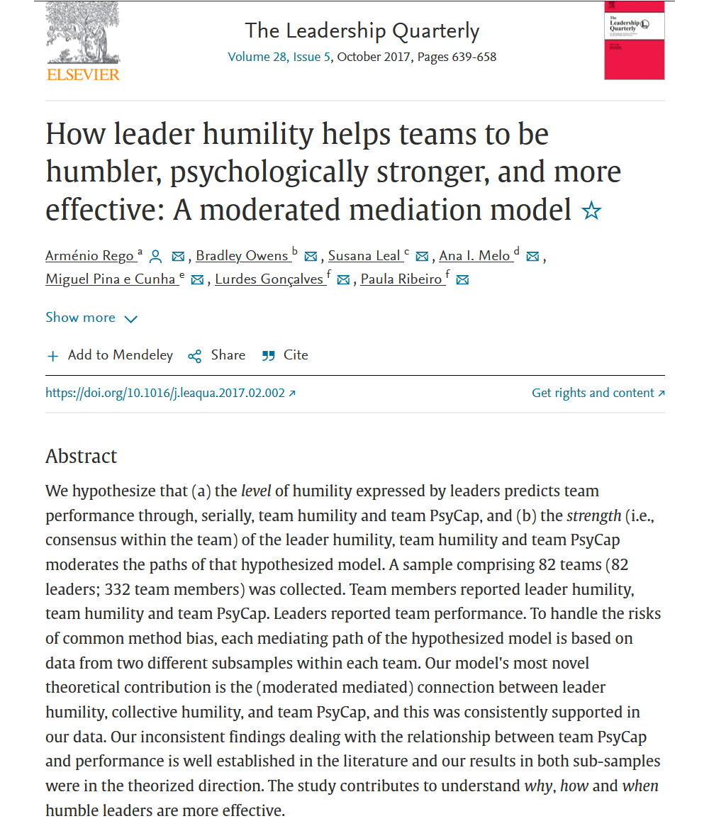 Admitting that we have something to learn doesn’t just show humility. It improves relationships.

When we acknowledge that we don't know everything, others feel more psychologically safe—and become more effective.

Expressing our desire to get better can help others get better.