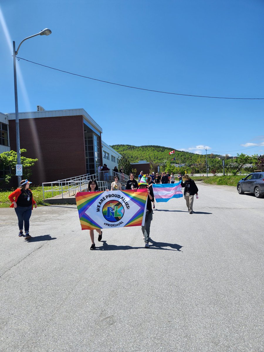 cbrh's tweet photo. A beautiful day for our Pride walk! @NLESDCA @SISNLESD https://t.co/RHPUF7EilB