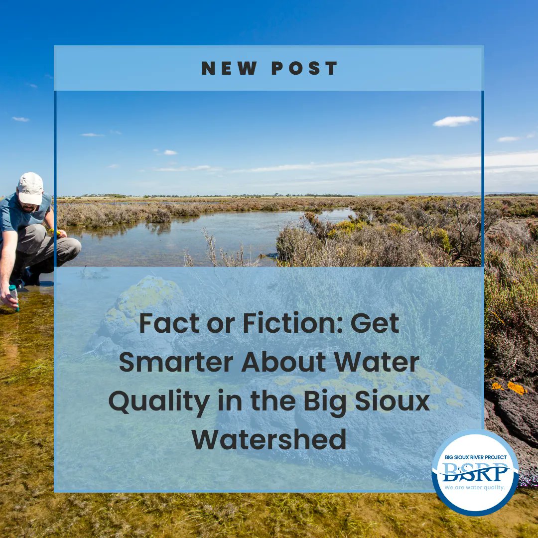 The Big Sioux River Project is back with another Update!

Get smarter about what we're doing to improve water quality in the Big Sioux River watershed!

buff.ly/3qJY0lu 

#bigsiouxriver #bsrp #bigsiouxriverproject #waterquality