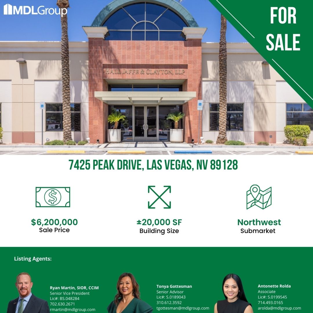 mdlgroup's tweet photo. This ±20,000 SF free-standing Office Building offers high-end finishes and prominent building signage that can easily be seen from Peak Drive.
#MDLGroupLV #CommercialRealEstate #CRE #Propertyoftheday #OfficeforSale #CommercialRealEstateBroker #CORFAC https://t.co/n09nmVbT2b