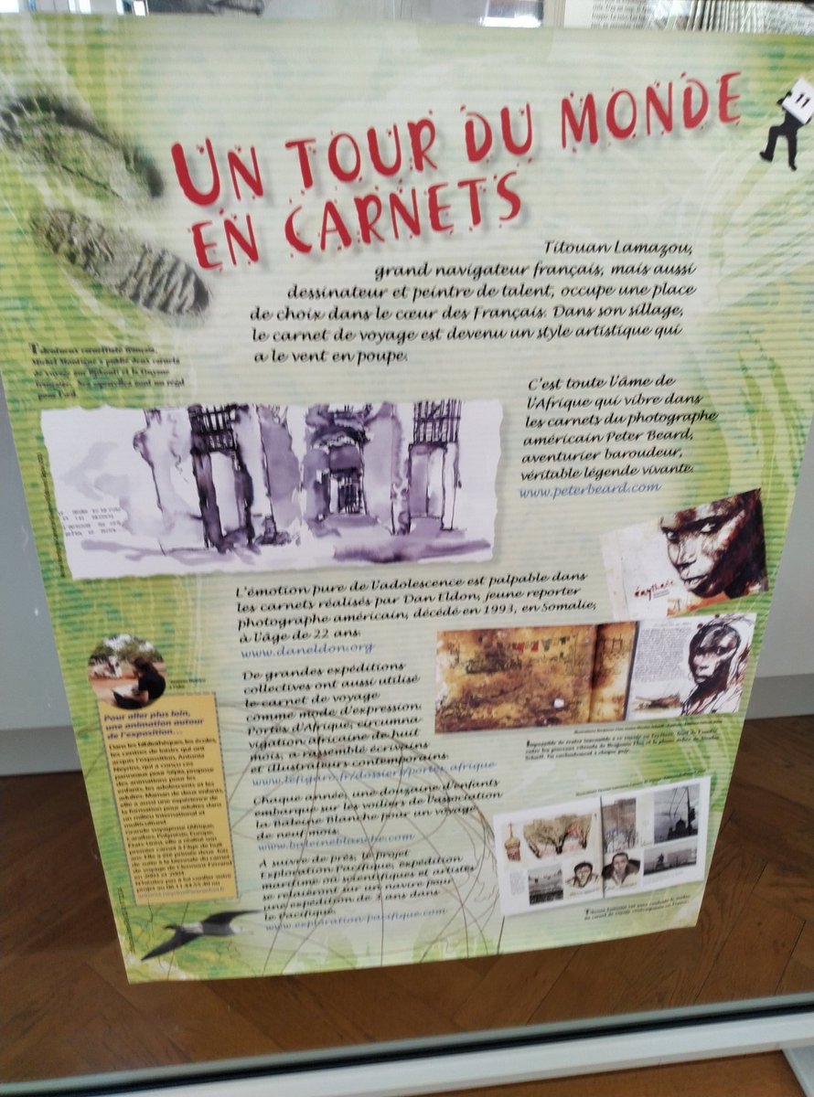 Nos élèves de la classe #ULIS réalisent des carnets de #voyage en partenariat avec la Médiathèque de Châlette-sur-Loing 🏝️🌍⛵