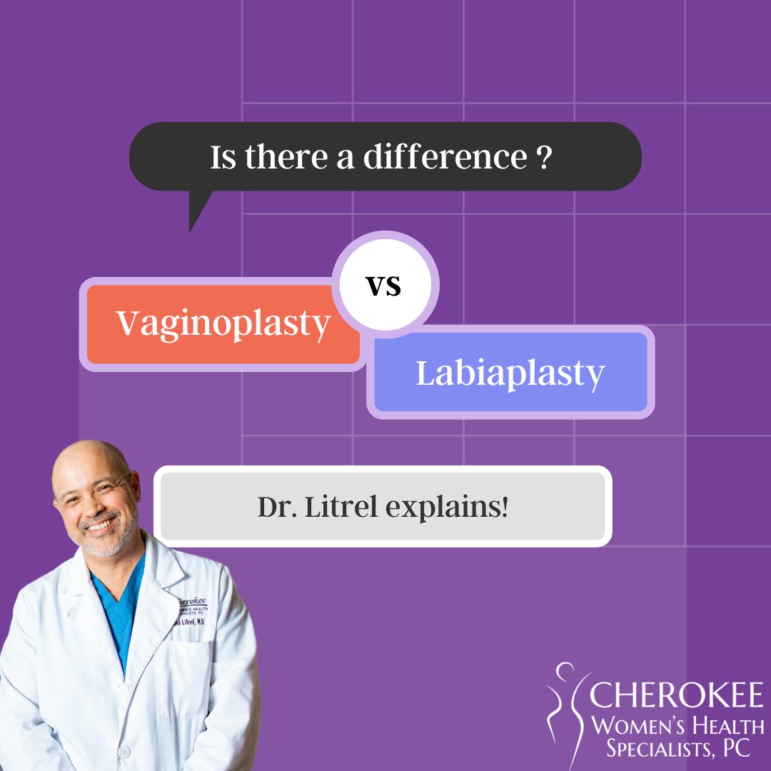 atlantaobgyn's tweet photo. Have you ever wondered what the difference between vaginoplasty and labiaplasty is? Head over to our website where Dr. Litrel explains the difference &amp; why it’s important to choose a female health expert when considering surgery. 🩺👇
https://t.co/WSlGJqKnUf https://t.co/1EawvIWFct