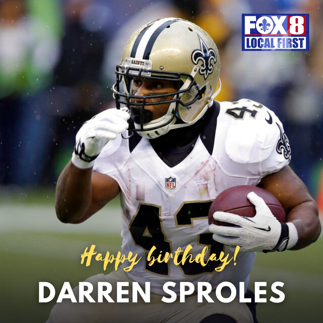 Happy birthday to Darren Sproles, Saints running back from 2011-13 and fan favorite! 