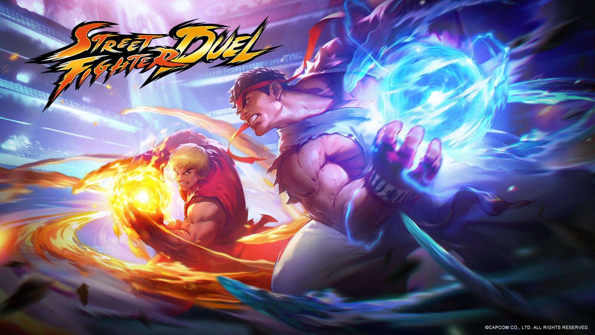 Street Fighter Desktop Art - Ryu vs. Ken