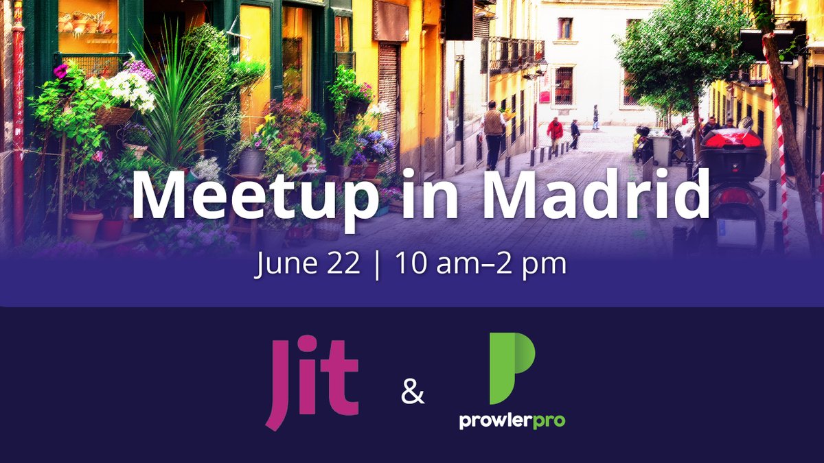 Join us along with <a href="/jit_io/">Justin Thyme</a> for a day of learning and networking in the heart of Madrid, June 22 from 10am-2pm.

We'll focus on practical ways to implement good #DevSecOps practices—including how to integrate Prowler OSS into production.

Register free at bit.ly/43FO8Yu