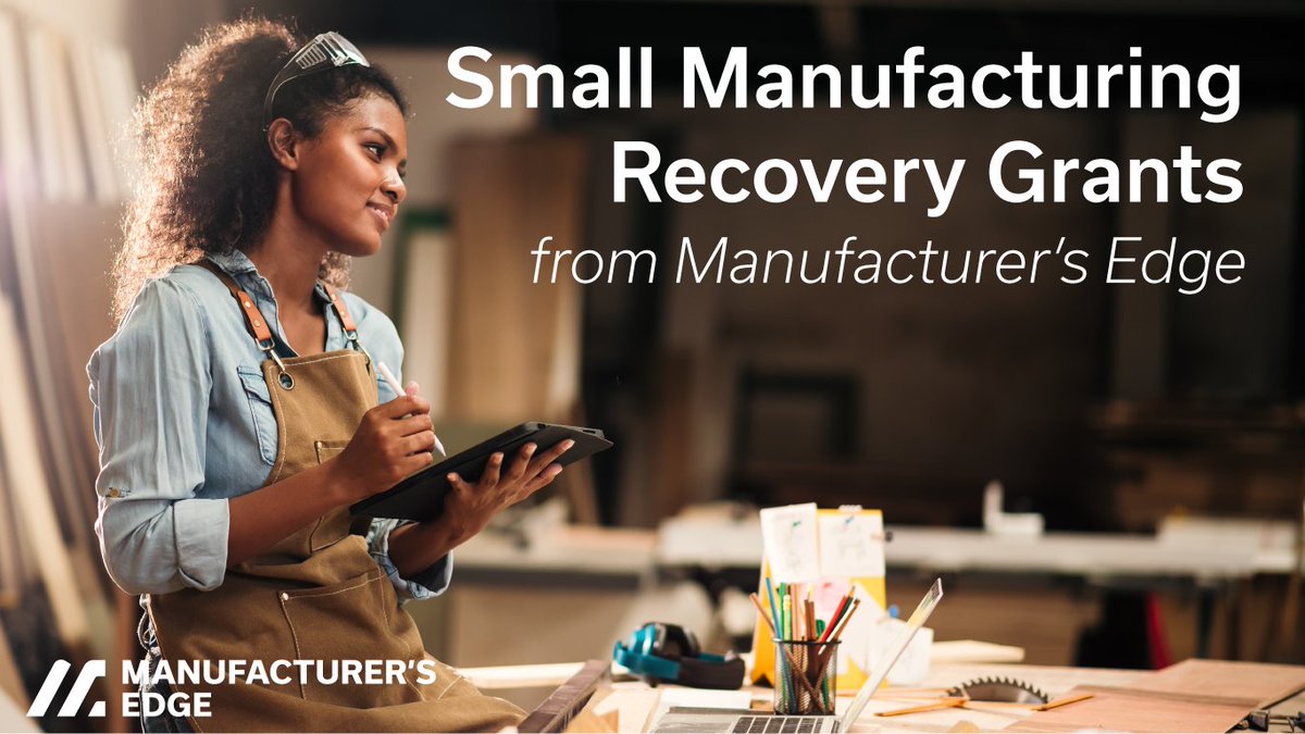 Are you a small manufacturer in Colorado looking for opportunities to recover from recent economic challenges? The Manufacturer's Edge Small Manufacturing Recovery Grants program is here to help.  

Find out more and apply today: hubs.ly/Q01V5Nl70