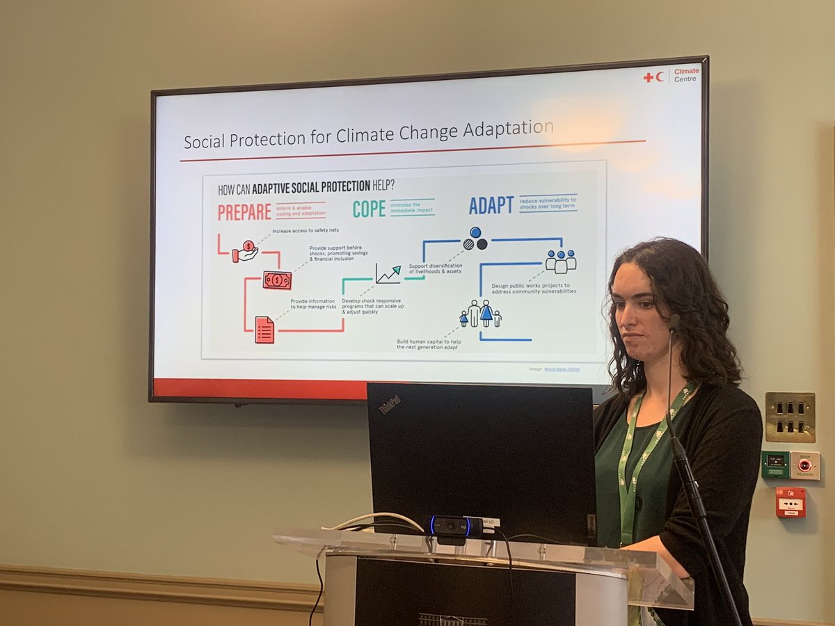 At todays European #ClimateChangeAdaptation conference #RedCross @RCClimate centre facilitated an interesting discussion on the pivotal role of climate-smart social protection systems in building a resilient climate future. 
#ECCA2023 #ClimateAction