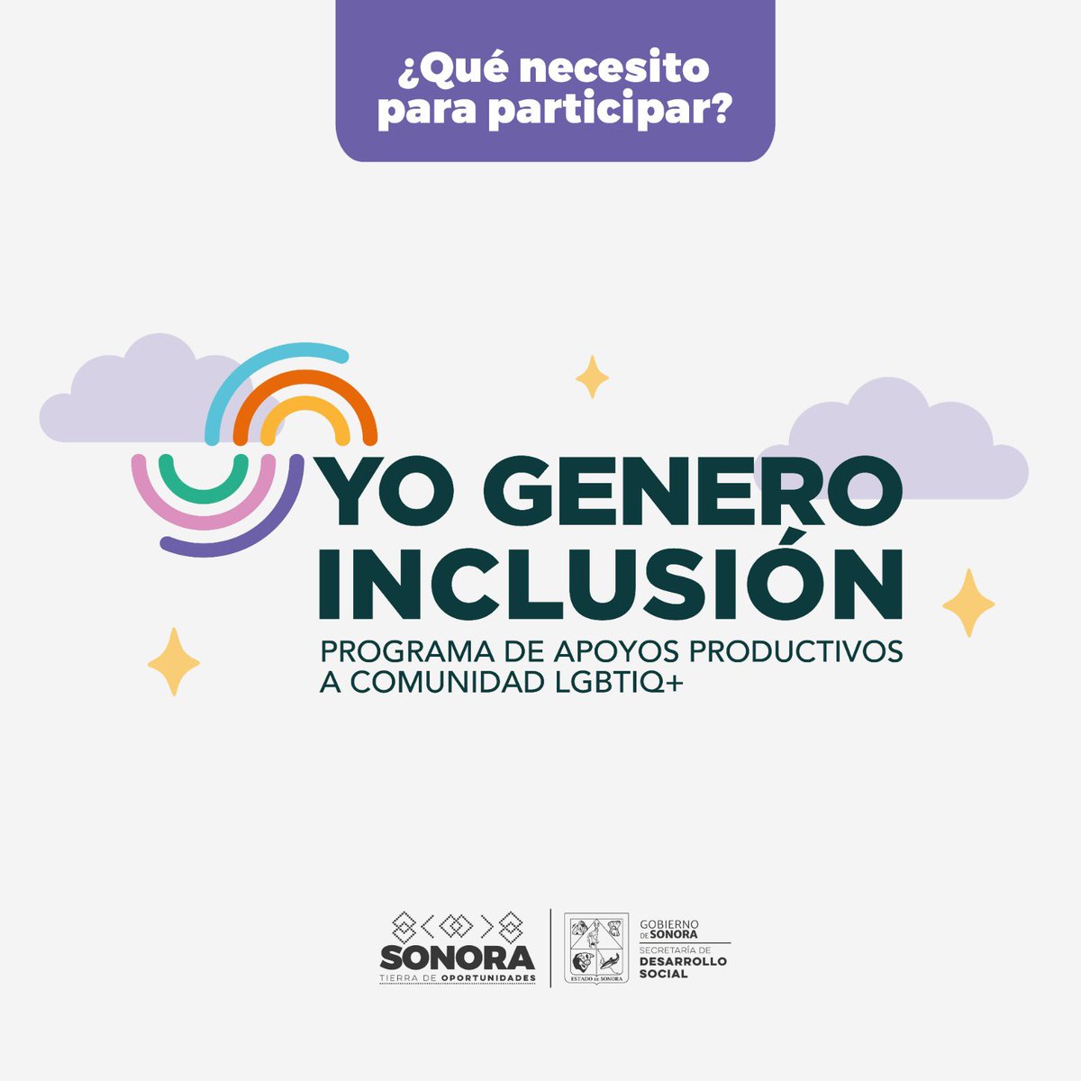 SonoraBienestar's tweet photo. 👉🏻 Solicita el programa Yo Genero Inclusión y pasa la voz. 

🏳️‍⚧️🏳️‍🌈Tienes hasta el 23 de junio para solicitar el programa y entregar tu documentación. Aquí te decimos qué necesitas! 

📲 Toda la información en:
https://t.co/hOBRw3piJe

#CompromisosFirmes #TierraDeOportunidades https://t.co/I3rYO2Qwzb