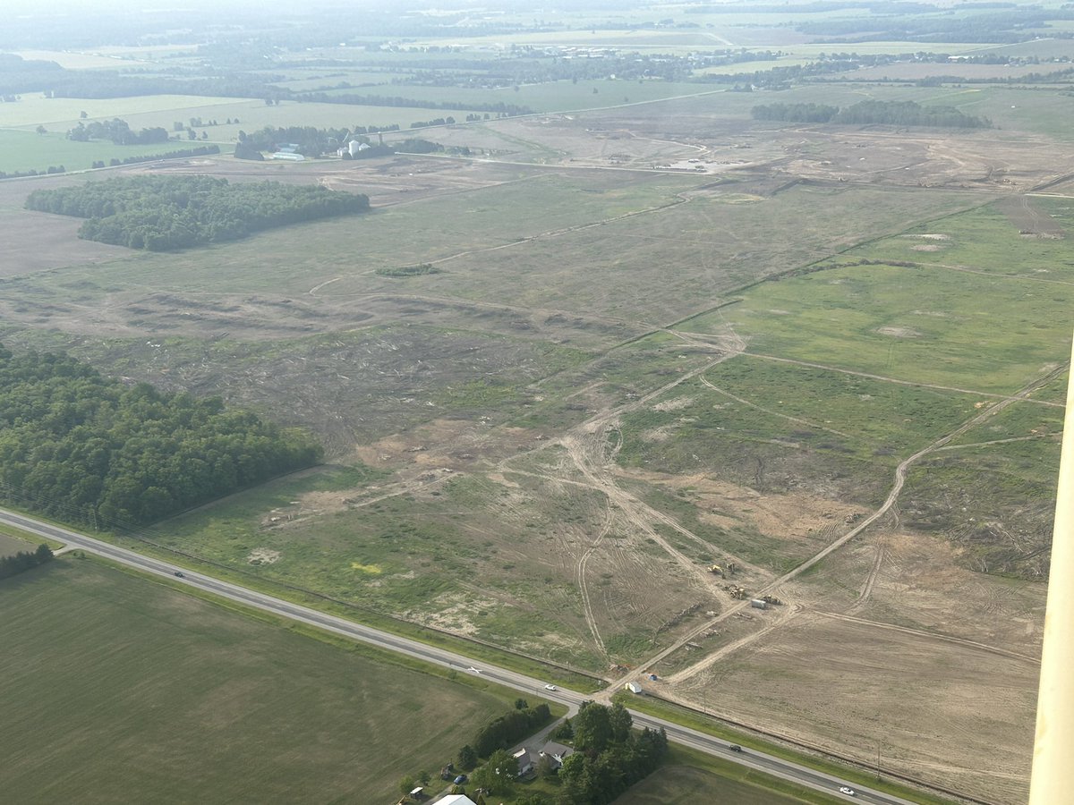 jcurtis7ac's tweet photo. Many Earthmovers are now rearranging the Farmlands established in the early 1800’s under authority of Colonel Thomas Talbot the founder of this area. Farmland just happens to be in the way of these developments that are said to be way more important. Debate prior would be bad. https://t.co/HTWzXDWlL9