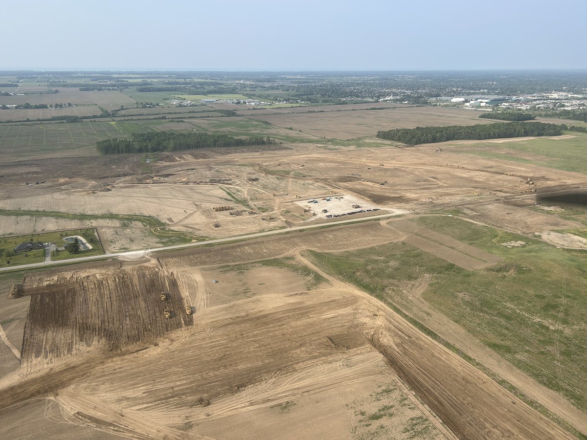 jcurtis7ac's tweet photo. Many Earthmovers are now rearranging the Farmlands established in the early 1800’s under authority of Colonel Thomas Talbot the founder of this area. Farmland just happens to be in the way of these developments that are said to be way more important. Debate prior would be bad. https://t.co/HTWzXDWlL9