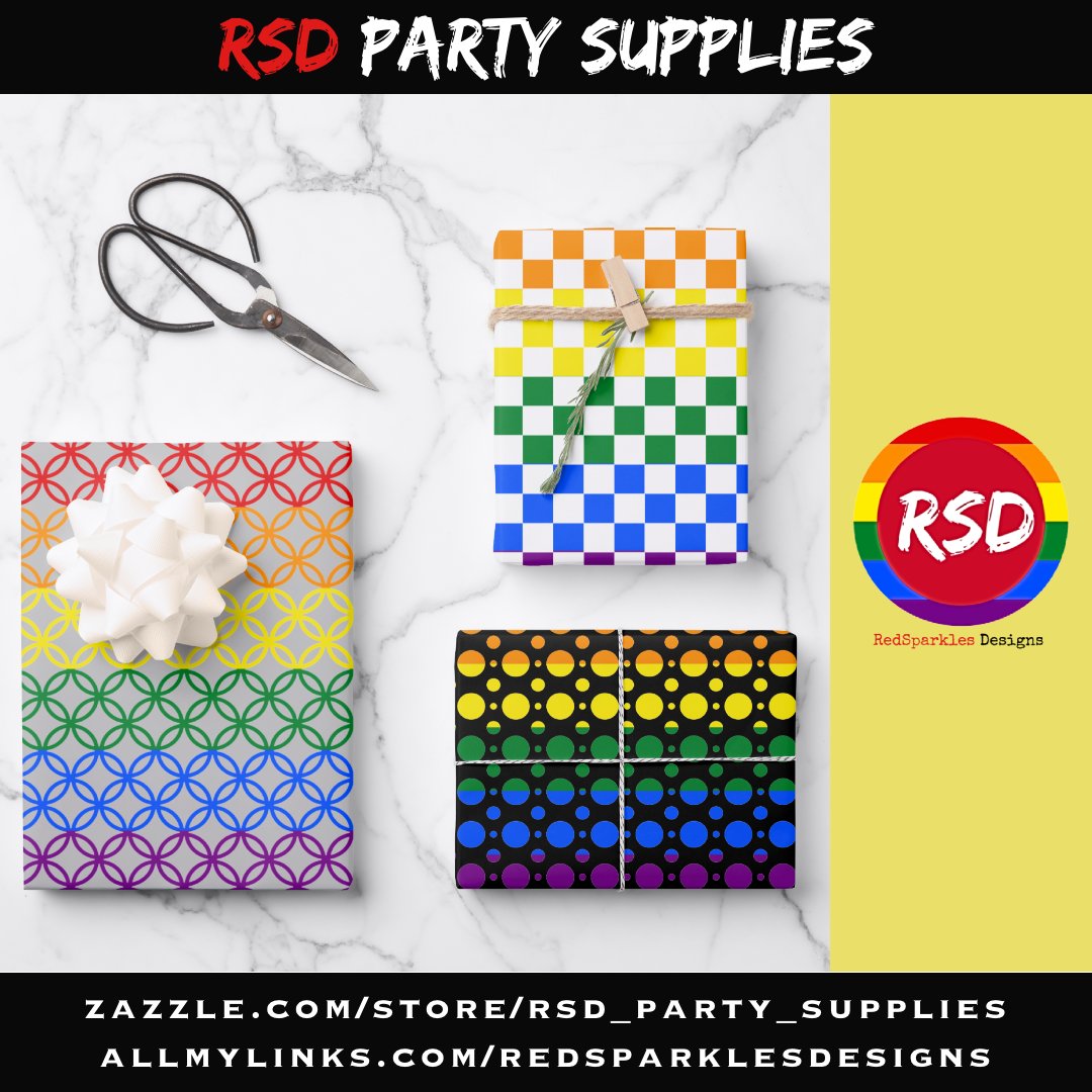 PRIDE PATTERNS WRAPPING PAPER SHEETS zazzle.com/z/ejt53w8c?rf=… via @zazzle

#Zazzle #ZazzleMade #ZazzleShop #ShopZazzle #RSD #RedSparklesDesigns #RSDPartySupplies #PrideParties #Gifts #Presents #GiftWrap #WrappingPaper #GiftSupplies #GiftsOfLove #LGBTQ+ #Pride #LoveIsLove
