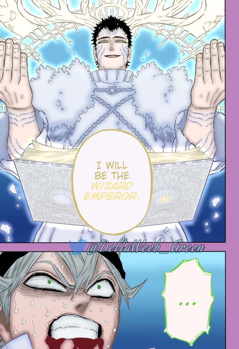 Delta_Green03's tweet photo. "I will be the Wizard Emperor."
Black Clover, Chapter 335
#BlackClover #Asta #mangacoloring #LuciusZogratis #BC335 https://t.co/rznyagrPih
