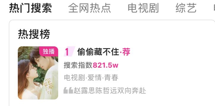 #HiddenLove broke popularity heat 9000 🎉👏🏻It’s 9414 now 🔥

Youku TV series hot list - No.1 
Favorite Theater Hot List - No.1 
Drama women like to watch - No.1 
Youku Hot search list - No.1 

The power Hidden Love team hold 🔥

#ZhaoLusi #ChenZheyuan