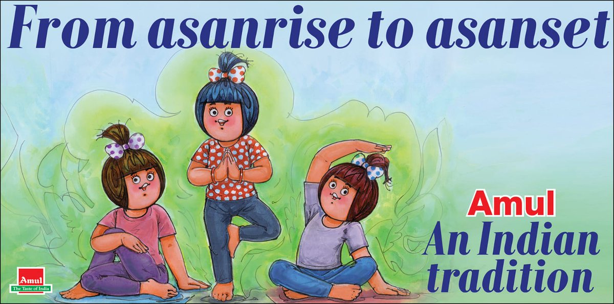 #Amul Topical: Celebrating World Yoga Day!