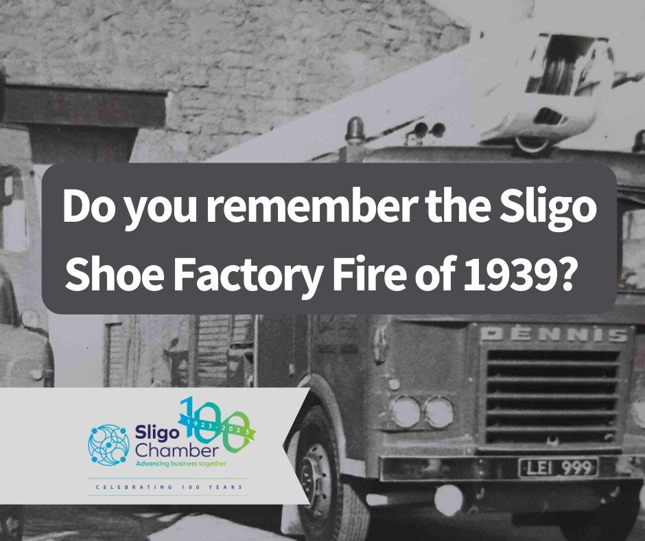 Did you know that in 1939, the #Sligo Shoe factory fire devastated the local economy? There was no fire station in Sligo at that time and the nearest station was in Athlone. We're wondering if you have any stories or remember anything about this tragedy... Let us know!