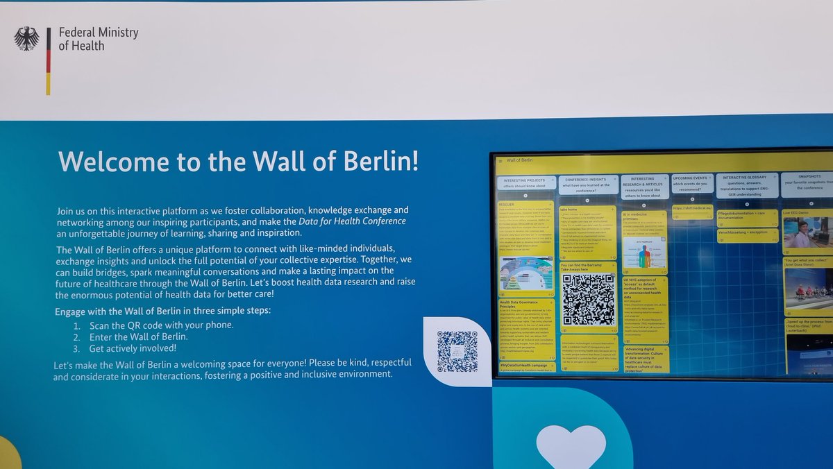 Hanna_Huebner's tweet photo. Check out our @RESCUER2020 project displayed on the digital wall of Berlin! At #dfh23, we're showcasing RESCUER—a must-know project. Data harmonization enables effective healthcare data sharing across multiple sources. https://t.co/ytwOXlOc6U