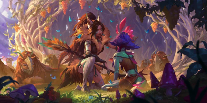 Nidalee lvl 1: "I will always protect you, lizard girl. We will make these poachers pay. Together." - Nidalee