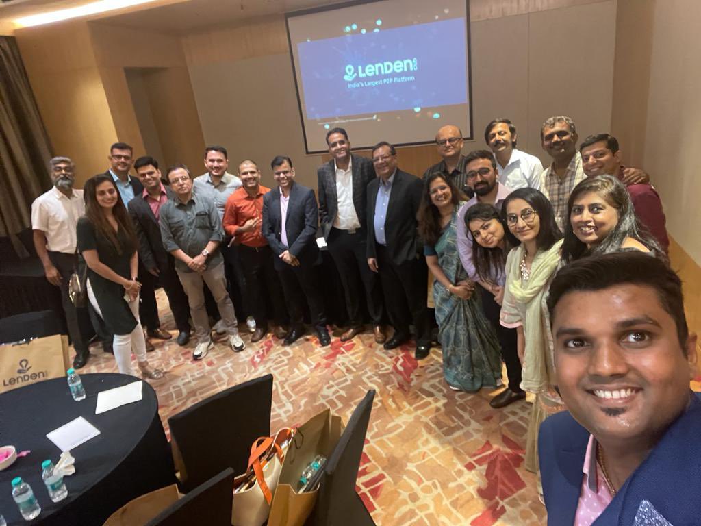 poonamrungta's tweet photo. Glad to meet team #Lenden which is emerging peer to peer #p2p lending and understand the business better with my fellow colleagues. #investing #diversify #savings @LenDenClub with Nirmalji, Bhavesh and Mudit. https://t.co/d0vUZv5gzt
