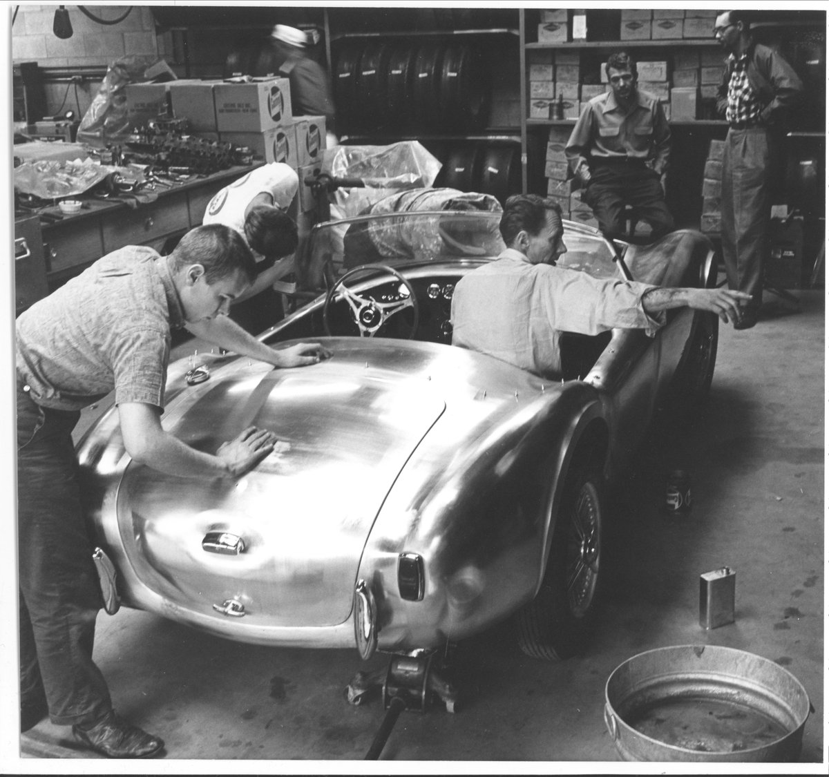 The very first Cobra, CSX2000, at Dean Moon's Shop. 

Image by Dave Friedman.